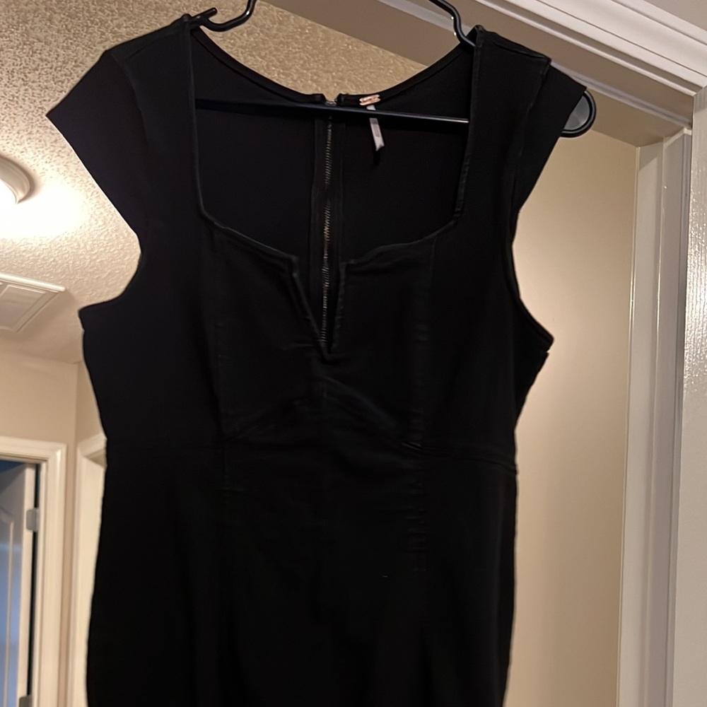 Black Free People Demin Dress